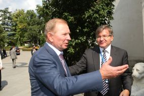 Leonid Kuchma and Grigoriy Nemyrya