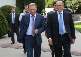Leonid Kuchma and Viktor Pinchuk