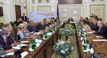 Participants of international conference of members of parliament