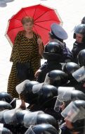 Во время митинга