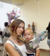 Visitors of exhibition