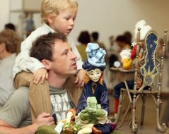 Visitors of exhibition