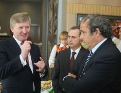 Boris Kolesnikov, Michel Platinim and  Rinat Akhmetov