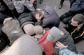 "Berkut" retards protesters