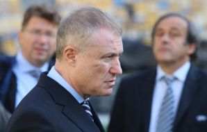 Grigoriy Surkis, Michel Platini and Martin Cullen