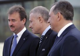 Boris Kolesnikov, Aleksandr Popov and Grigoriy Surkis