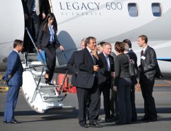 Michel Platinim and Grigoriy Surkis