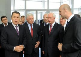 Nikolay Azarov, Vladimir Seminozhenko and Aleksandr Anishchenko