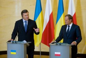 Viktor Yanukovich and Donald Tusk