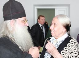 Archbishop Savatiy and Irina Pozdeeva 