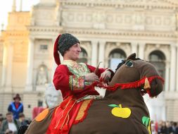 Participant of carnival procession