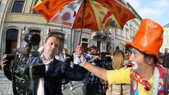 Participant of carnival procession