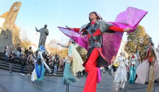 Participants of carnival procession