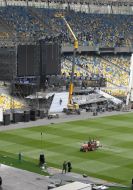 Training for the opening of the National Sport Complex Olimpiyskiy