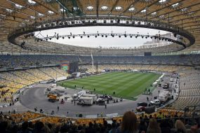Training for the opening of the National Sport Complex Olimpiyskiy