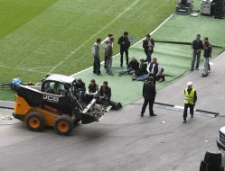 Training for the opening of the National Sport Complex Olimpiyskiy