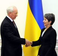 Микола Азаров та Барбара Праммер