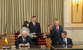 The signing of a cooperation agreement