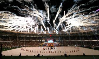 Show at the opening of NSK "Olympic"