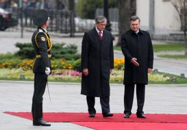 Viktor Yanukovich and Danilo Turk