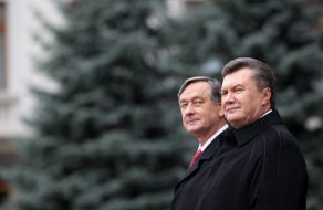 Viktor Yanukovich and Danilo Turk