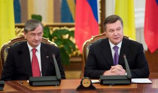 Viktor Yanukovich and Danilo Turk