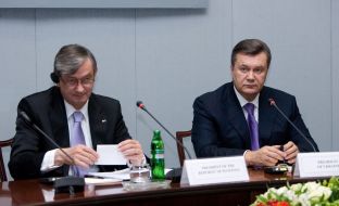 Viktor Yanukovich and Danilo Turk
