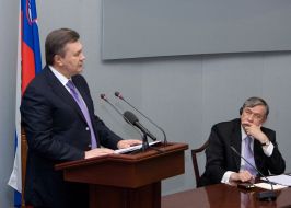 Viktor Yanukovich and Danilo Turk