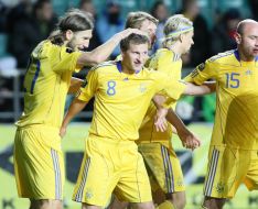 The Ukraine National soccer team players