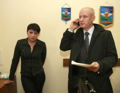 Yuliya Litohin and Petr Ryabchenko