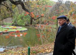 Nikolay Azarov in the park "Sofiyivka"