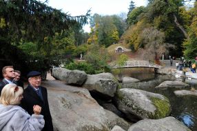 Nikolay Azarov in the park "Sofiyivka"