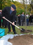 Nikolay Azarov plants a tree
