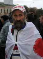 Участник митинга