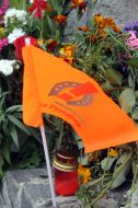 The flag of "Nasha Ukraina" party