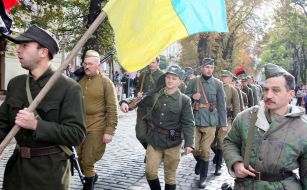 Participants of March of glory