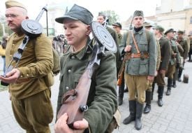 Participants of March of glory
