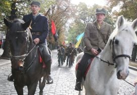 Participants of March of glory