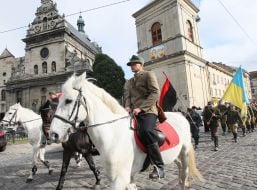 Participants of March of glory