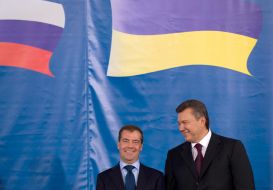 Dmitriy Medvedev and Viktor Yanukovich