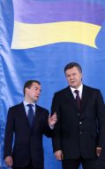 Dmitriy Medvedev and Viktor Yanukovich