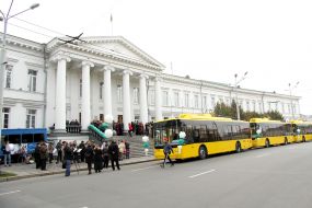 Presentation of new busses in Poltava