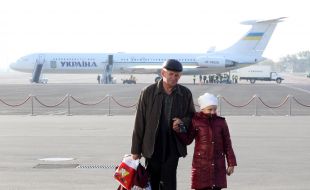 Tatyana Myalik with the father