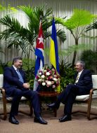 Viktor Yanukovich and Raul Castro
