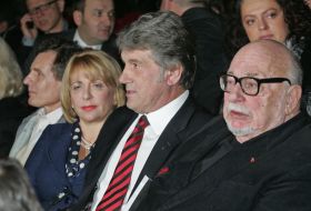 Viktor and Yekaterina Yushchenko and Jerzy Hoffman