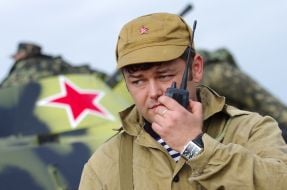 Участник реконструкции боя