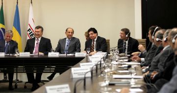 Meeting of Viktor Yanukovich with Brazilian businessmen