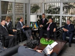 Paulo Skaf, Viktor Yanukovich, and Anatoliy Kinah