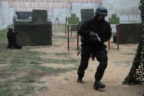 Peacekeepers demonstrate their skills