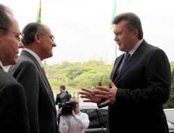 Viktor Yanukovich and Geraldo Alckmin